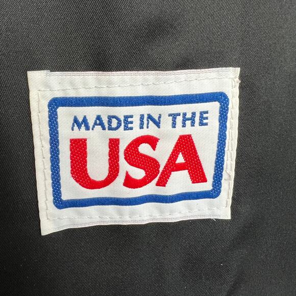 VINTAGE Pioneer Wear Blue Cowboy Western Suede Fringe Single Breasted Jacket VTG - Picture 8 of 9